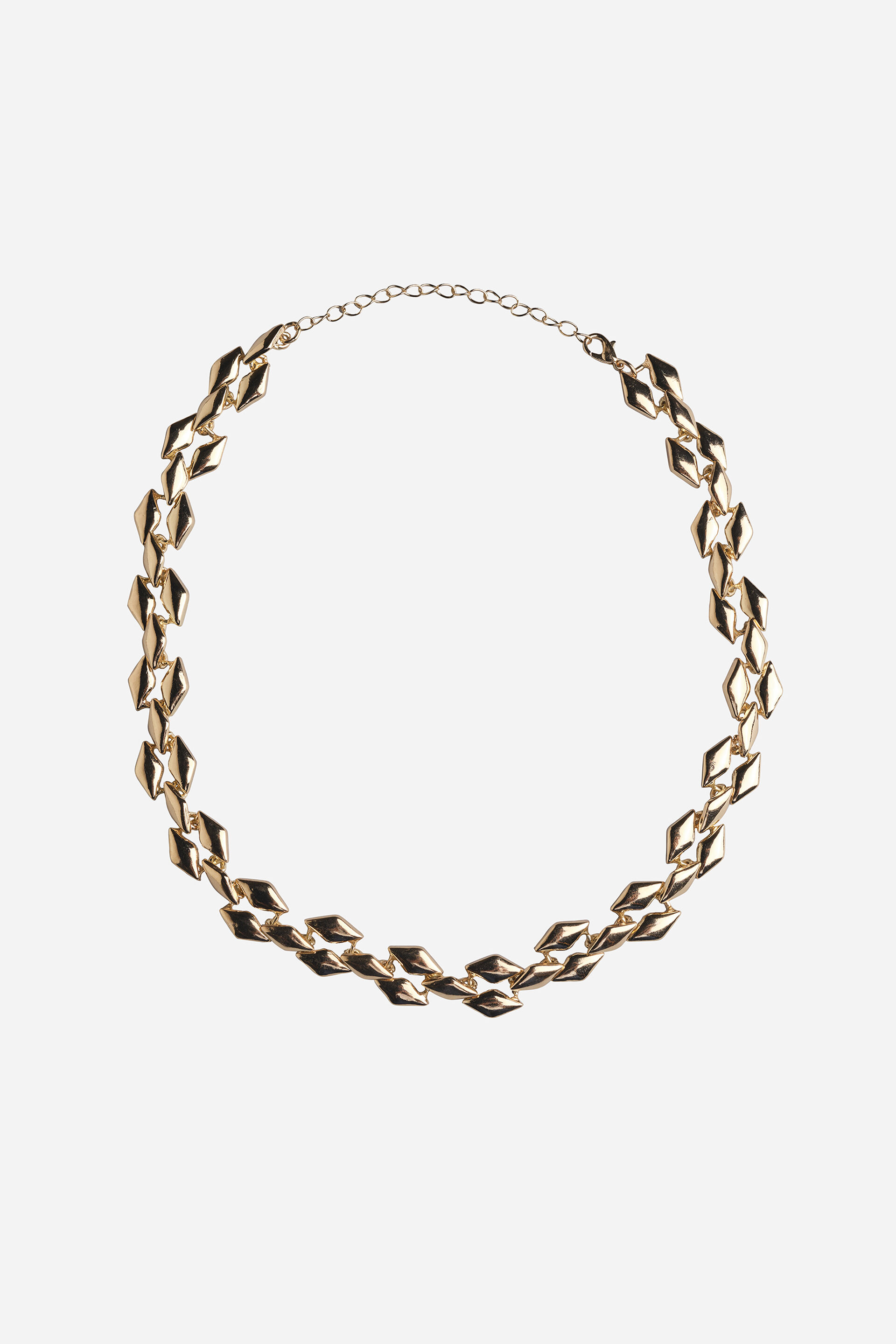 Encrusted Geometric Necklace, , image 1